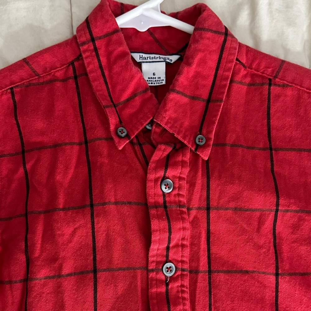 Hartstrings Red Checkered Shirt - Picture 2 of 5